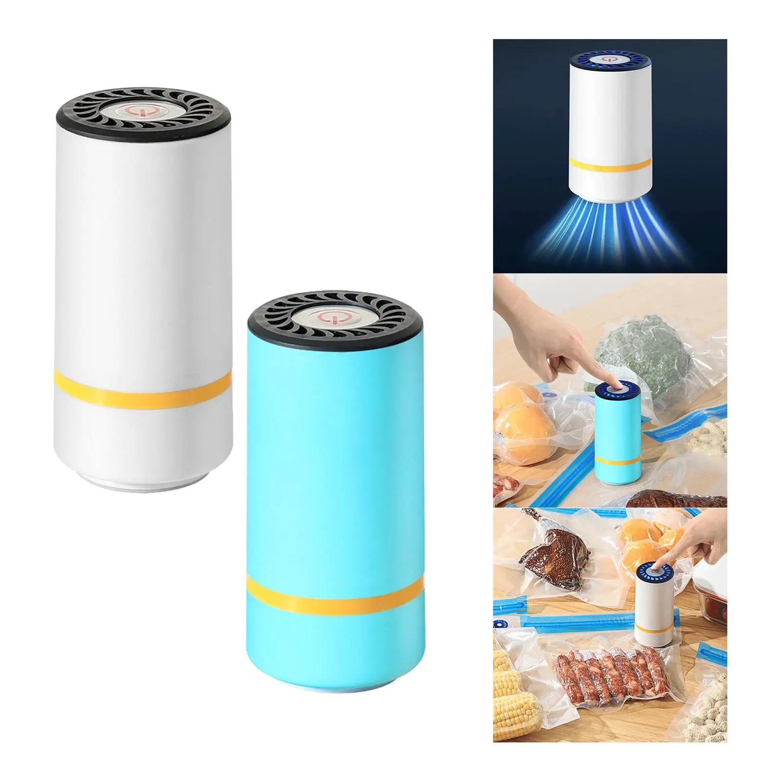 Portable Food Vacuum Sealer Vacuum Sealer Machine Electric Portable Vacuum Pump for Home Accessories