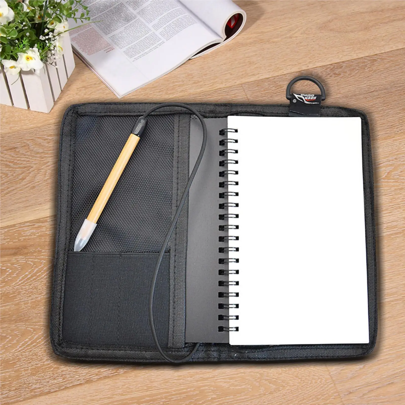 Waterproof Scuba Underwater Dive Writing Wordpad Notebook with Graphite Pencil D Ring for Diving Gear