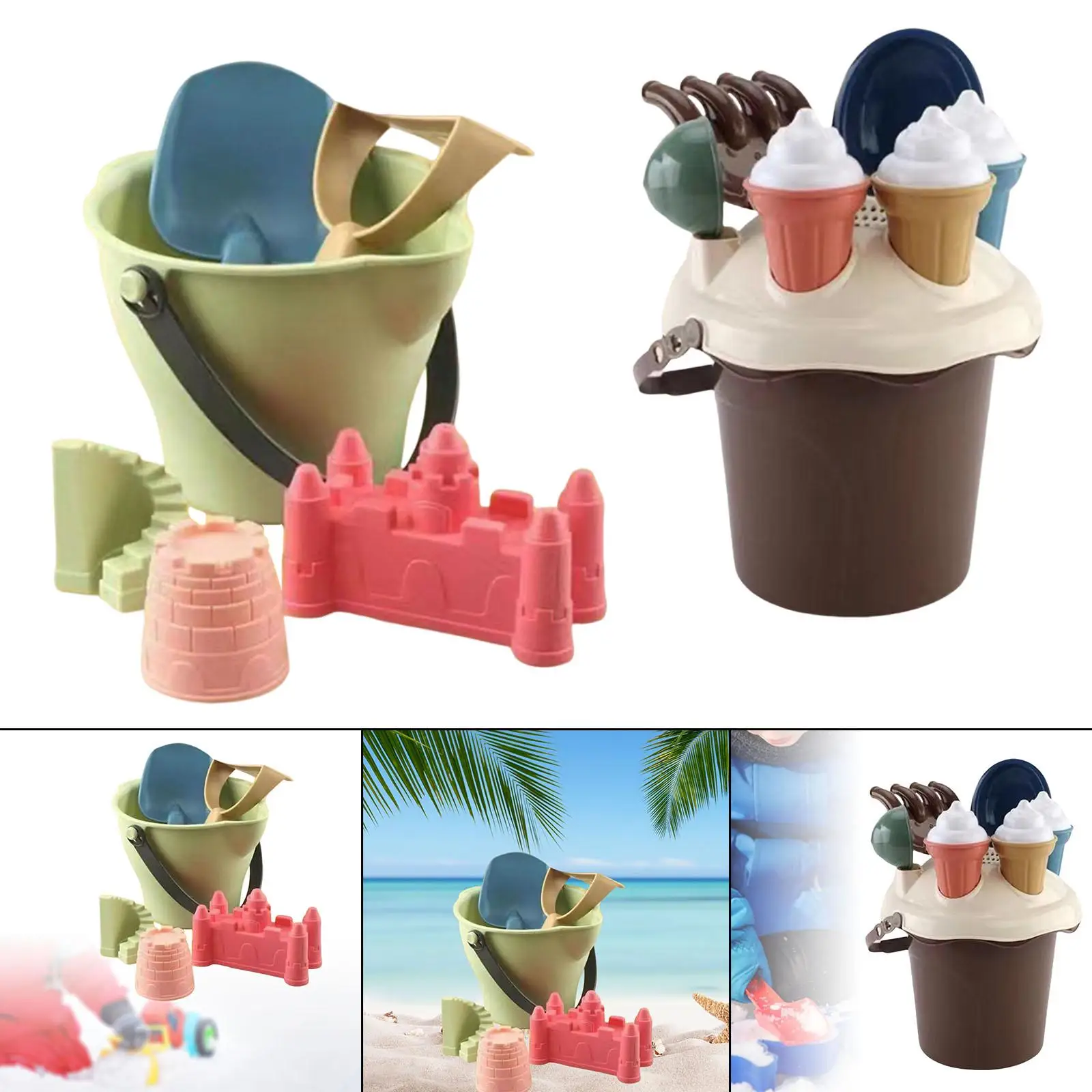 Travel Sand Toys Castle Kit,Outdoor Indoor Play Gift,Beach Tool Kit,Sandbox Toys for Children Kids Boys Girls Toddler