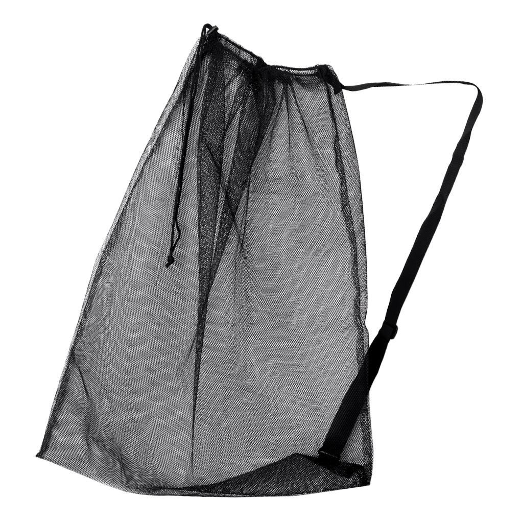 Sports drawstring ball bag with shoulder strap for basketball soccer