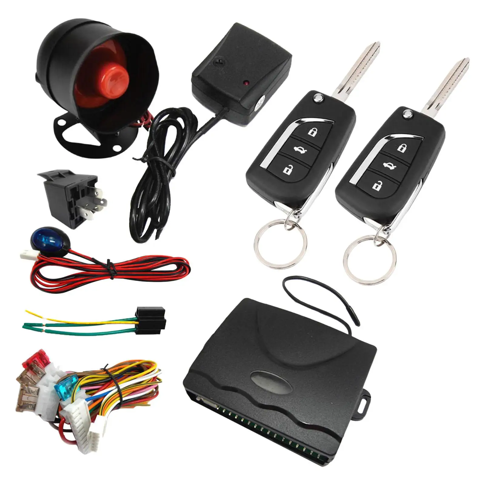 Universal 1 Way Remote Start and Keyless Entry System with 2 Remote Contorl