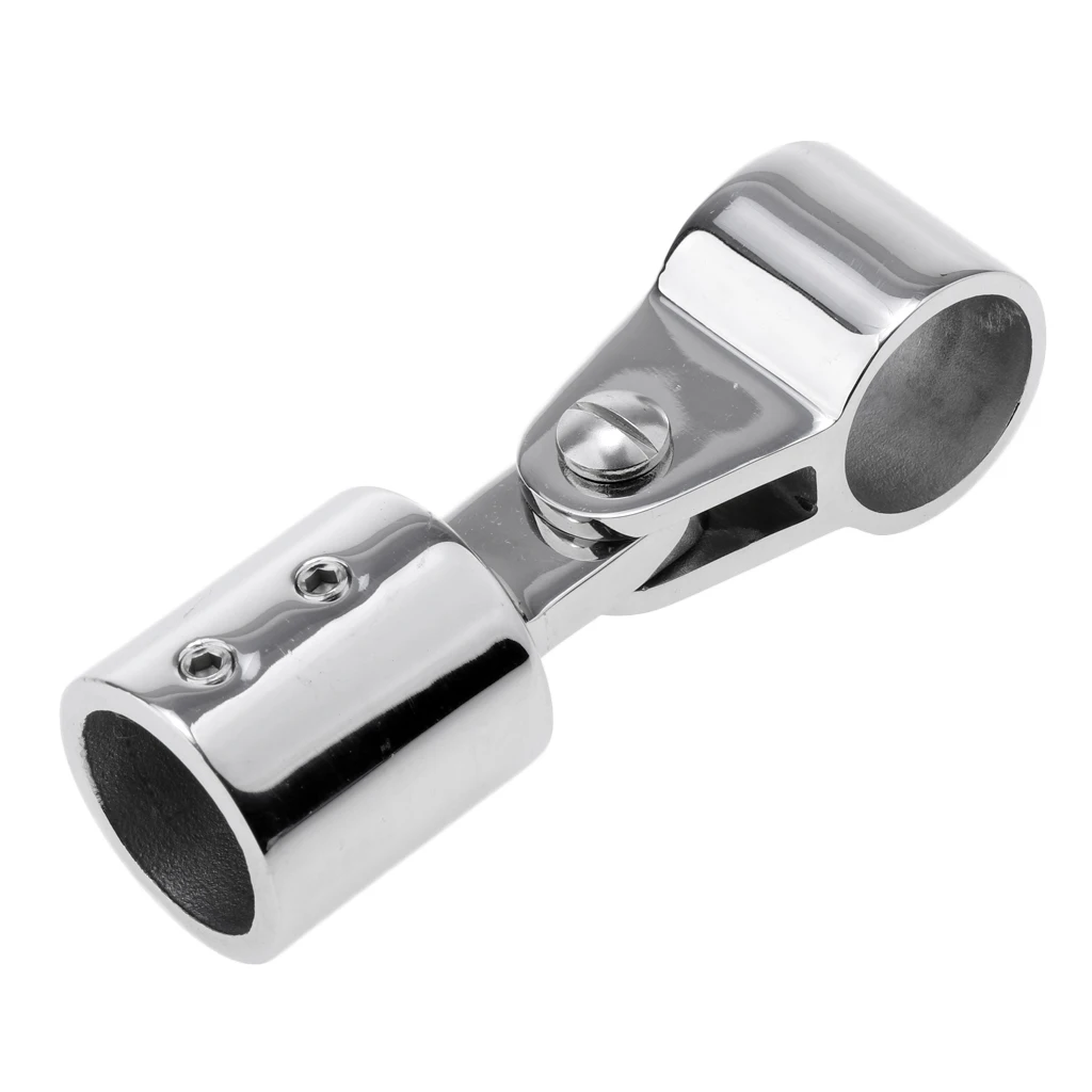 Polished Stainless Steel Boat Awning Hand Rail Fitting 7/8 (25mm) Inch Elbow