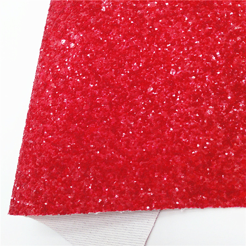 Description Picture 5 of itemRed Chunky Glitter Leather 4th July Stars hearts Printed Synthetic leather Stripes Custom Glitter Fabric For Bows 21x29CM Q995