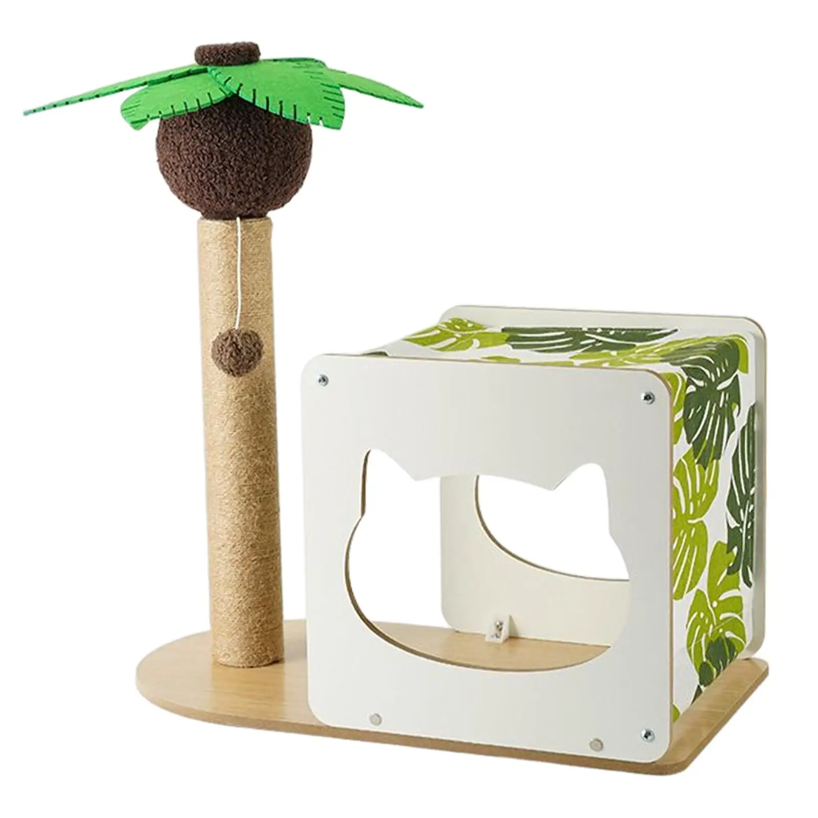 Scratching Post Grinding Claw Interactive Toys Rest Cat House Scratcher