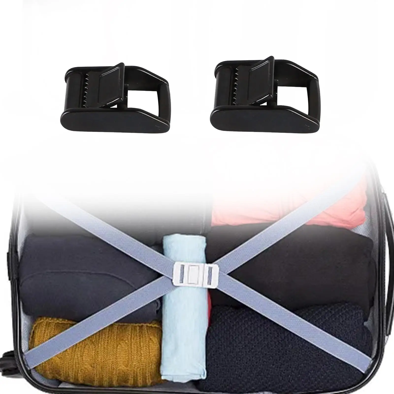 Webbing Buckle Sturdy Belt Buckle Hardware Binding Buckle for DIY Accessories Crafts Making Cargo Lashing Tightening Bags
