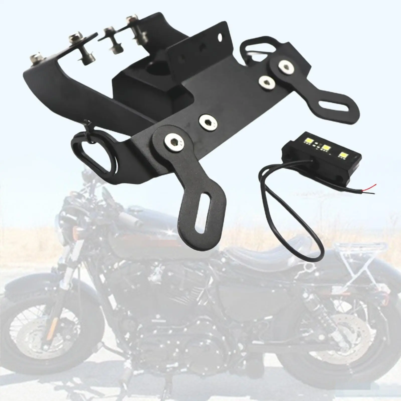 Motorcycle Rear Plate Holder   Mount Bracket    17-20 FZ-09 17-18