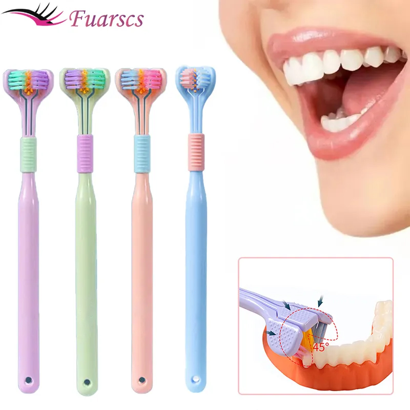 Best of Three Sided Soft Hair Tooth Toothbrush Adult Toothbrush Ultra Fine Soft Bristle Oral Care Safety Teeth Brush For Oral Health Cle Reviews & Tips