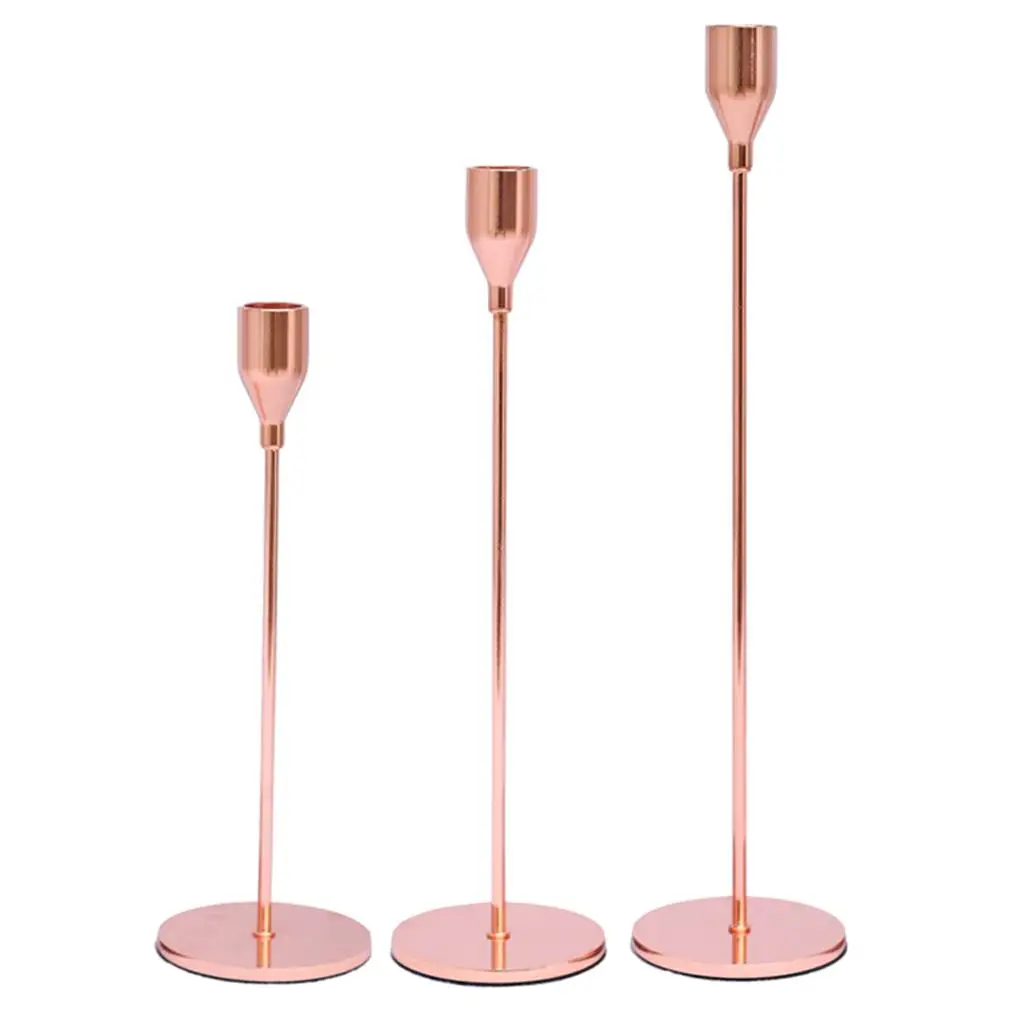 Cup Shape Candle Stand Candlestick for Bar Table Hallway Home