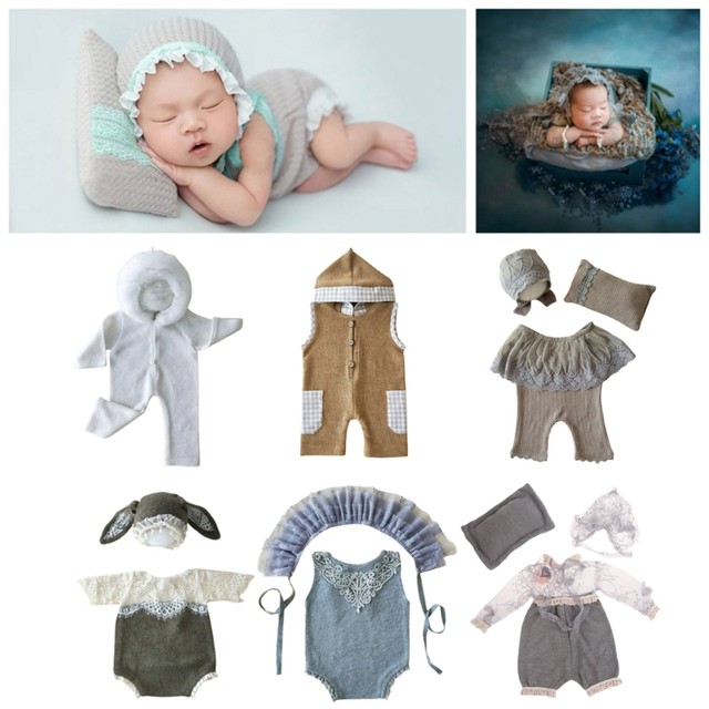 Ropa de fotografía para recién nacido, fotografía de bebé de 0 a 1 mes,  disfraz de estudio de estilo británico, ropa de tiro para gemelos  infantiles - AliExpress