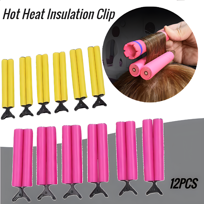 Best of 12Pcs Perm Heat Insulation Clip Professional Anti-scald Heat Insulation Clip Beauty Salon Hair Rollers Perm Hair Styling Tool Reviews & Tips