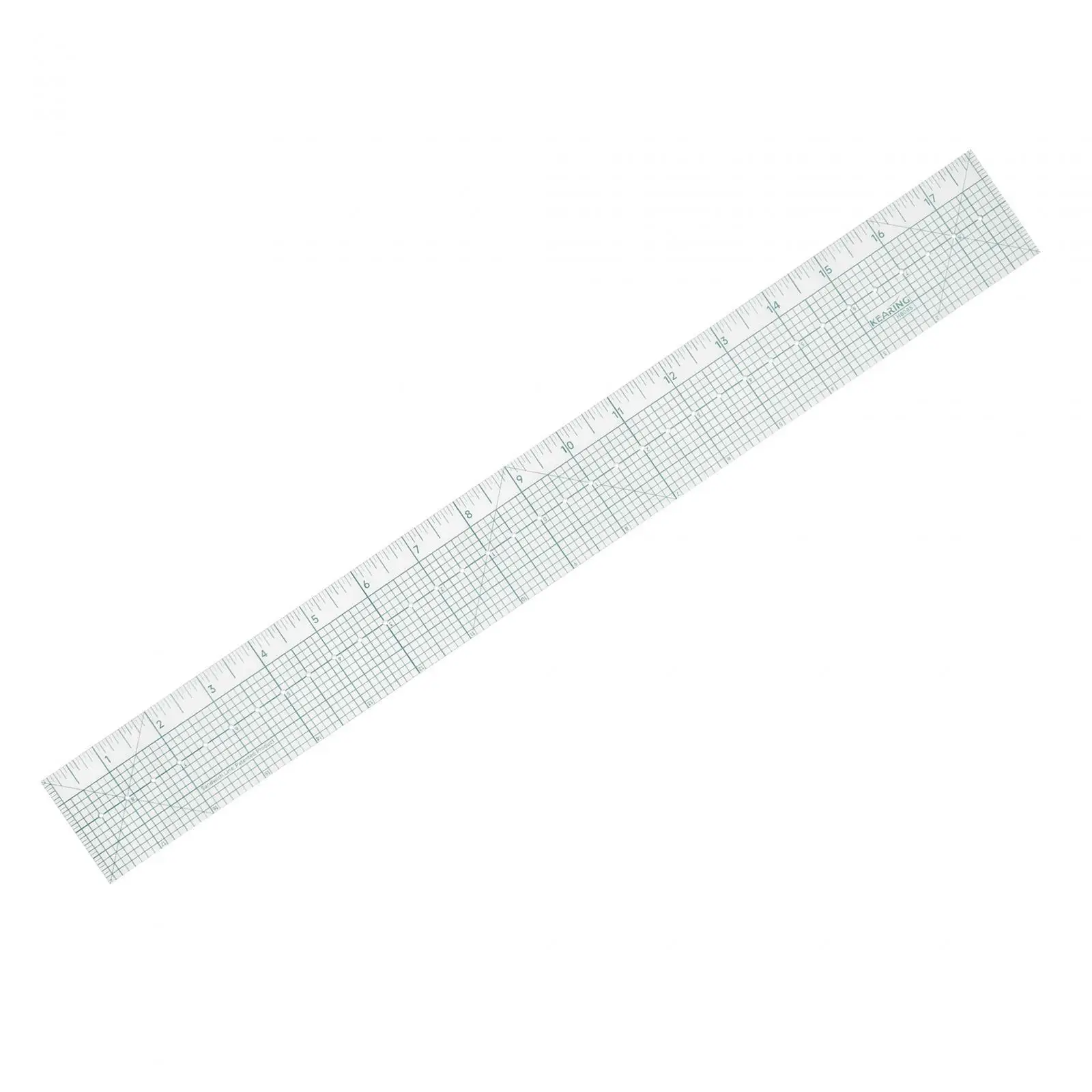 Sewing Ruler 18in Universal Portable Acrylic Ruler Transparent Ruler for Home Clothing Making Measuring Precision Measurements