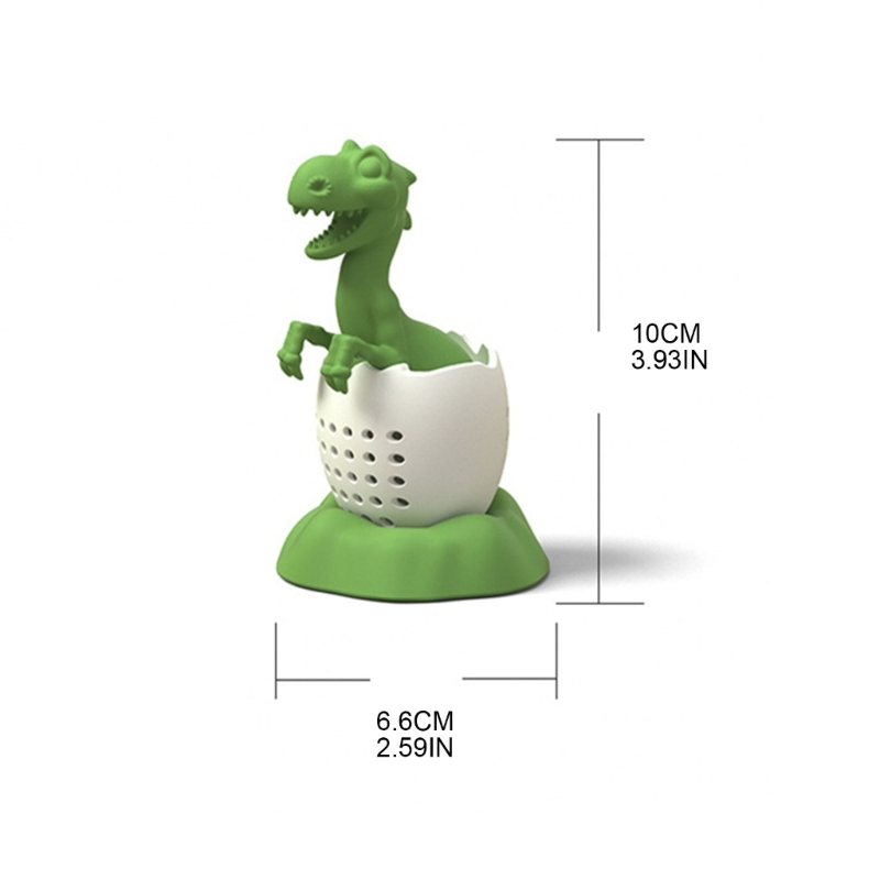 Description Picture 6 of itemDinosaur Shaped Silicone Tea Infusers Reusable Tea Diffuser Tea Filter Strainers Tea Infusers for Loose Leaf Tea
