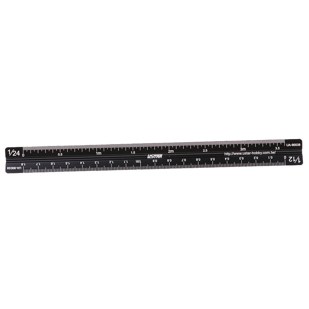 Measuring Vintage Triangular Scale Ruler for Architects Engineers Draftsmen