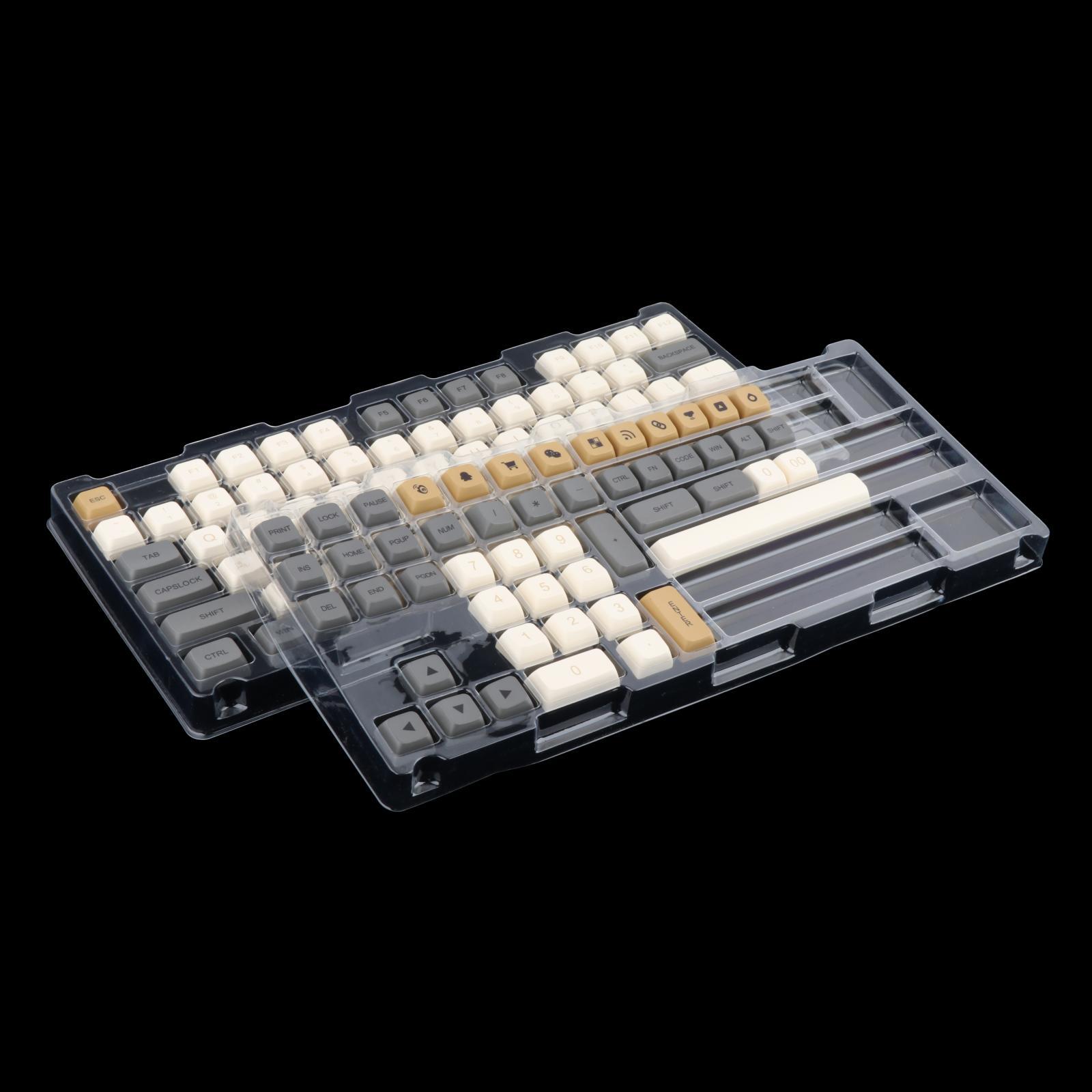 125 Keys PBT Keycaps with Storage Box Dustproof Waterproof Mechanical Keyboard Keycaps for Cherry MX Switch Laptop Computer