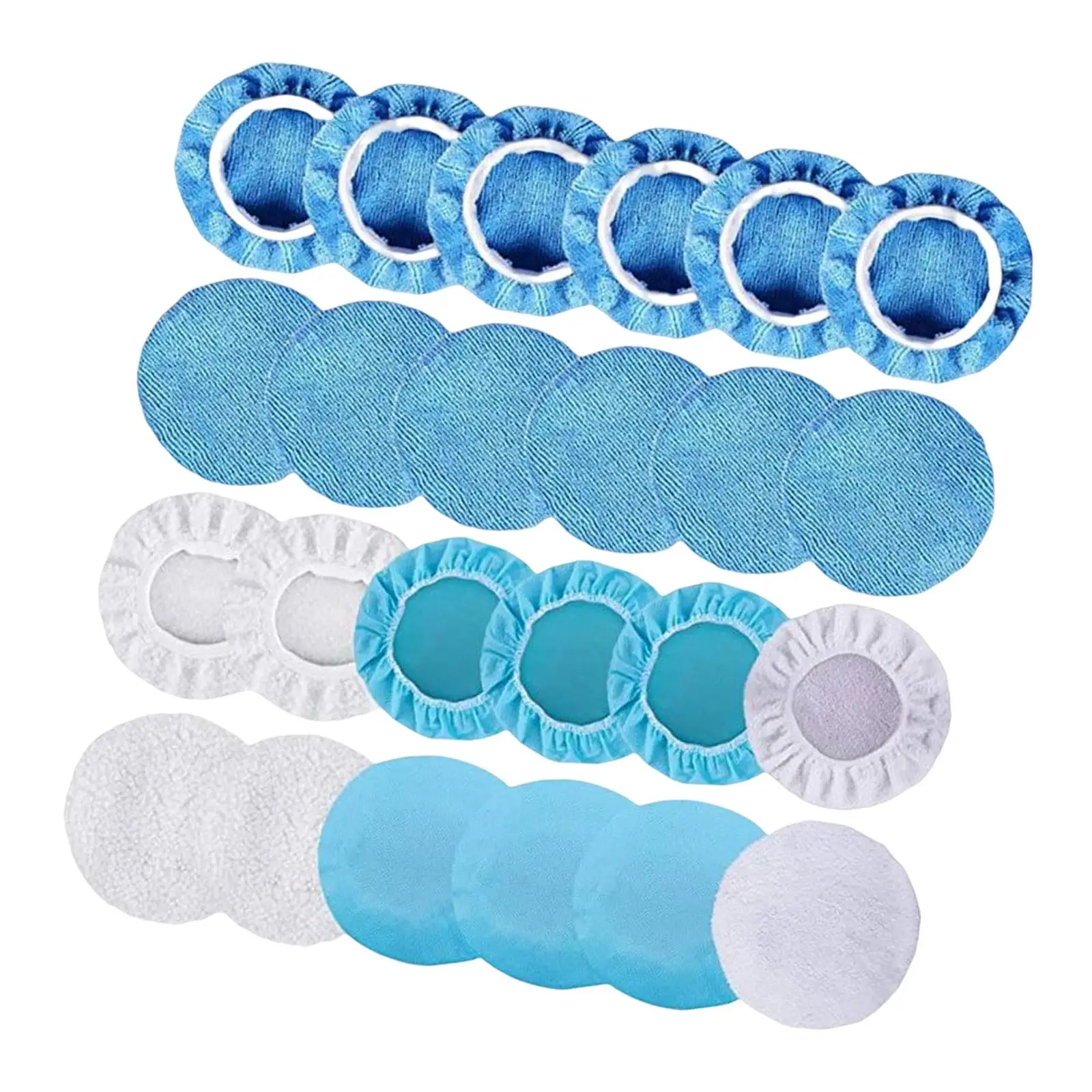 24Pcs Detailing Buffing Pads Portable Durable Cleaning Pads Polishing Pads for