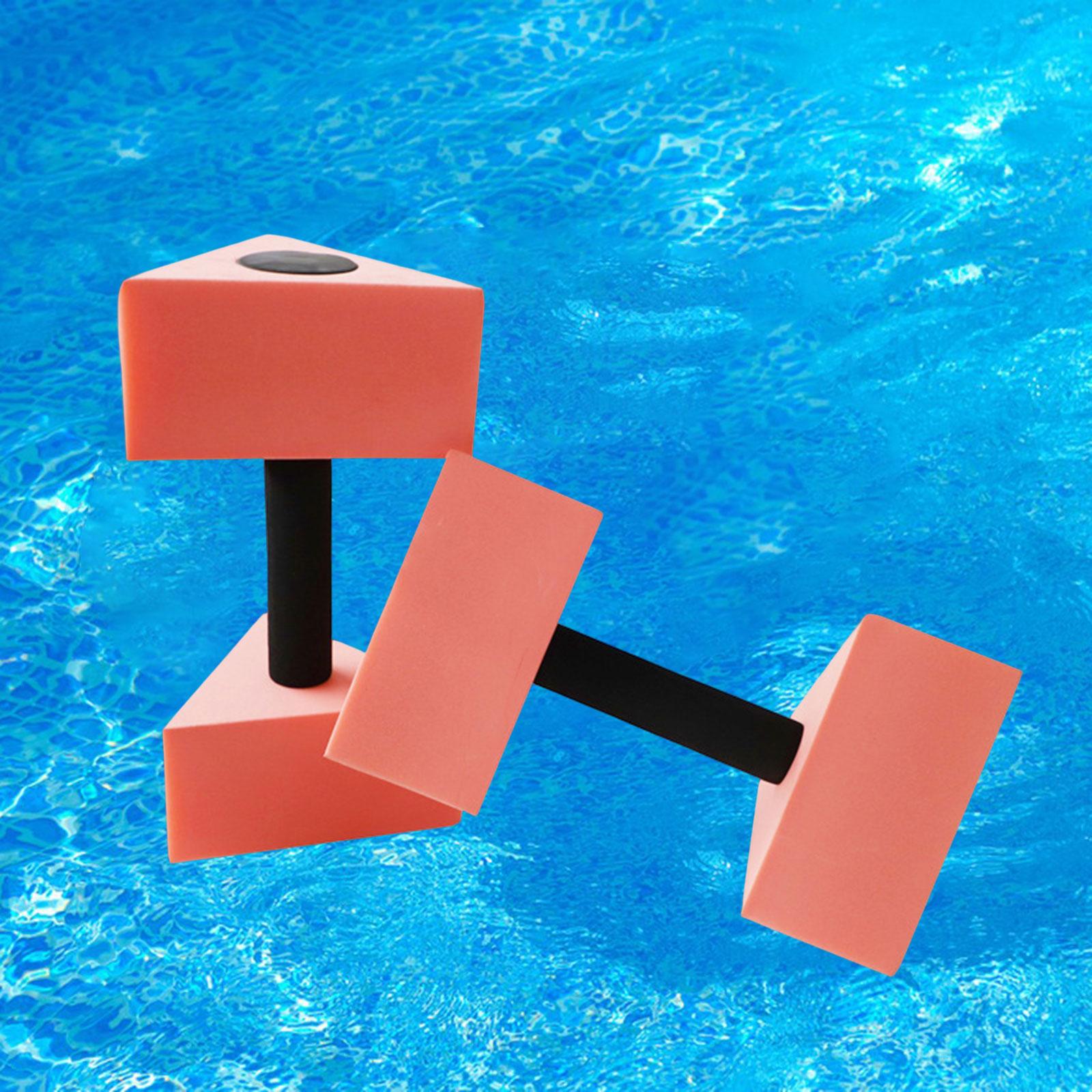 Triangular Aquatic Exercise Dumbbells EVA Portable Equipment Durable Adults Kids Easy to Dry Floating Dumbbells Swimming