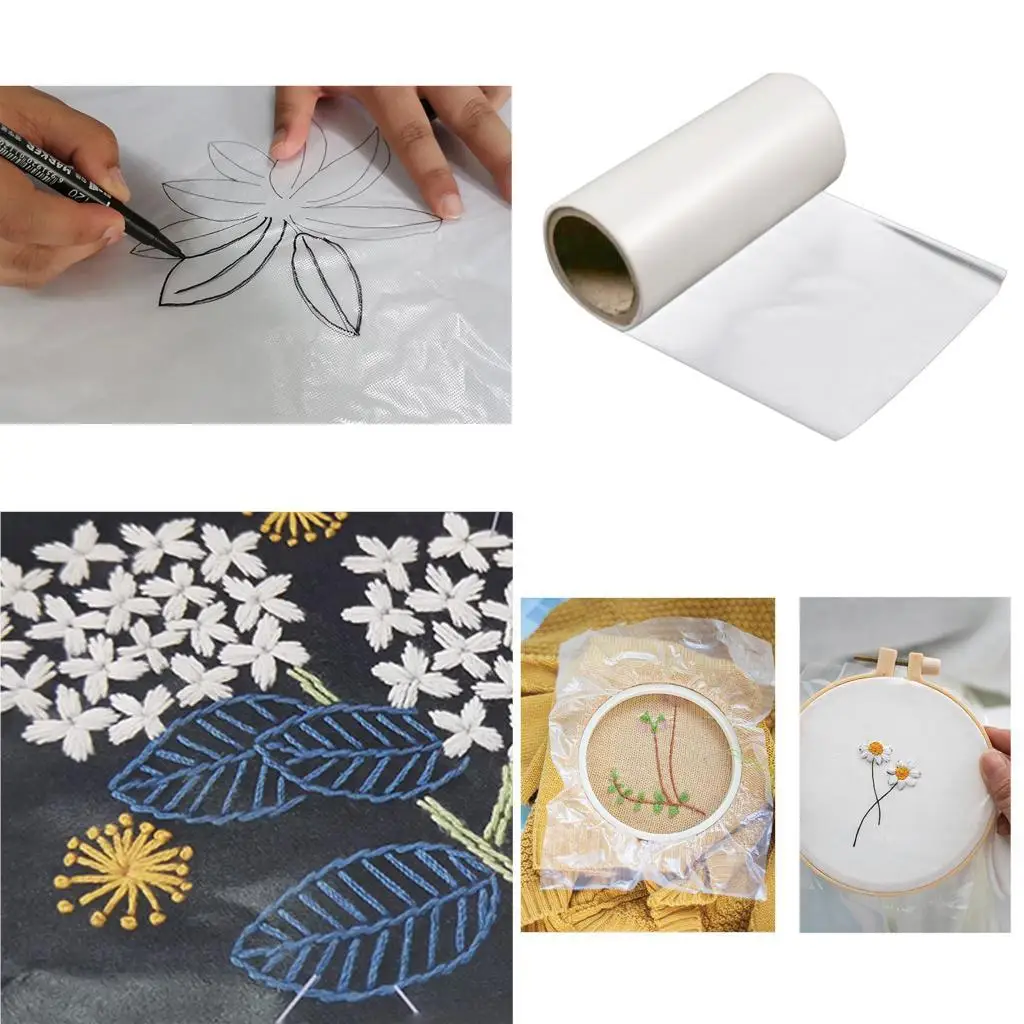 Tear Away Water Soluble Stabilizer Paper Embroidery Accessory