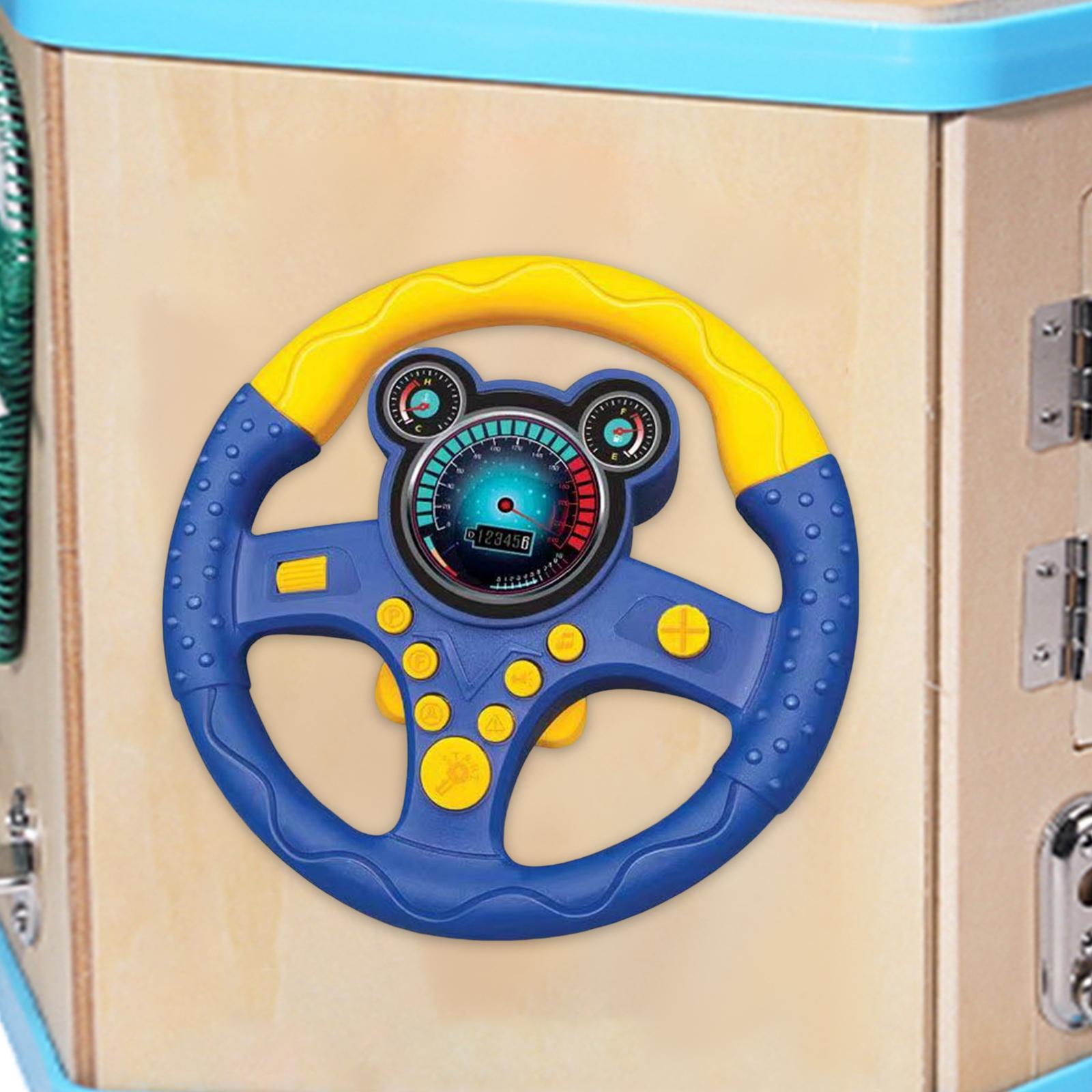 Simulation Steering Wheel Toy Musical Activity Toy Pretend Driving Toy for Park Climbing Frame Playground Kids Gifts