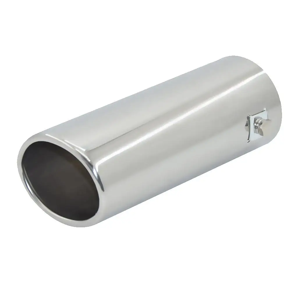 Universal 64mm Stainless  Car Tail Exhaust Tip Round Pipe