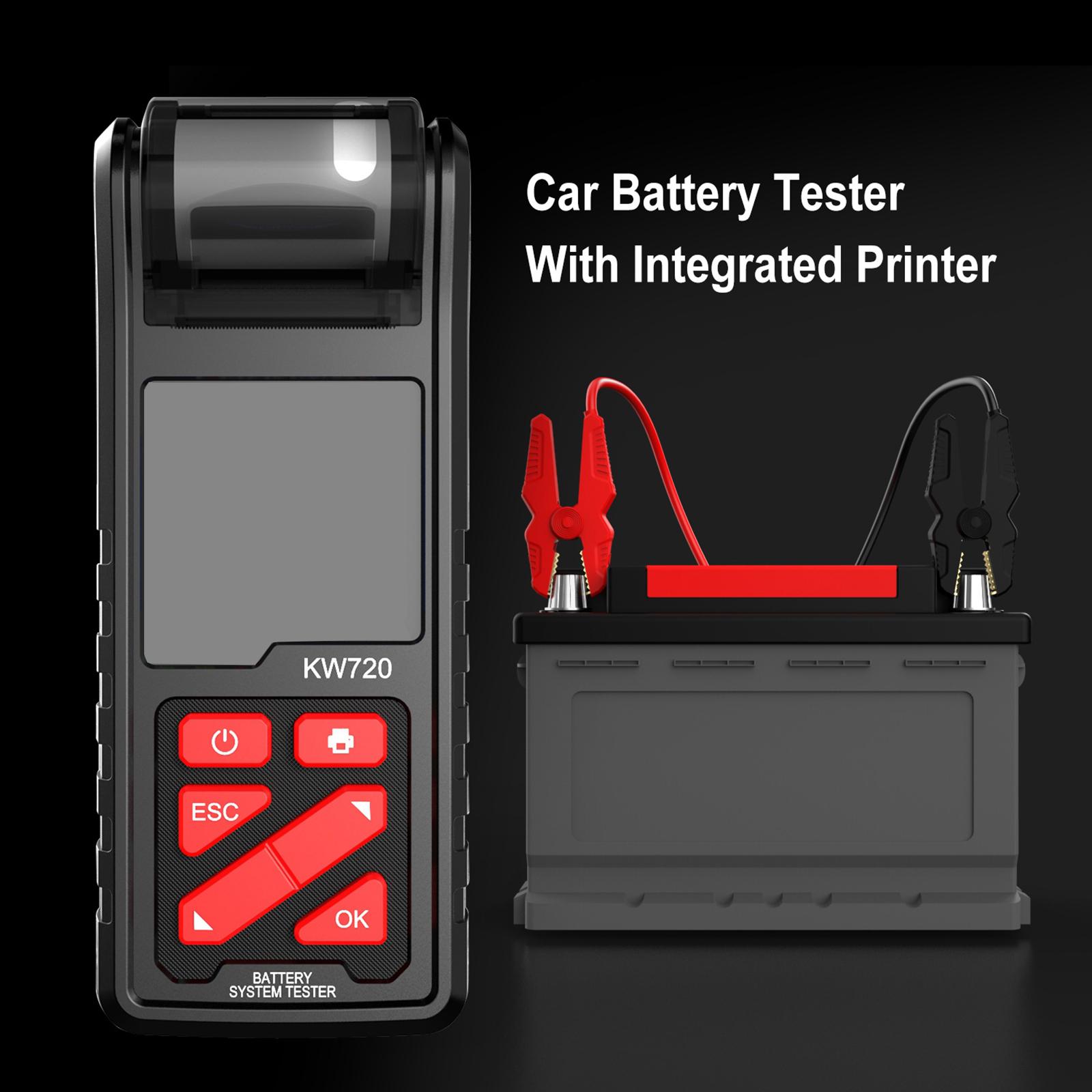 kW720 Digital Car Battery Tester 6V 12V 24V Boats Motorcycle Tool