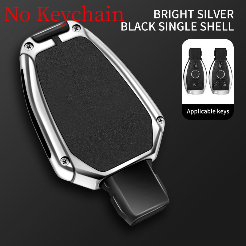 Custodia per chiave auto in pelle metallica Shell per Mercedes Benz W204 W221 W205 W176 W212 W463 A B C E classe S GLA CLA GLK GLC CLS 24 Custodia per chiave auto in pelle metallica Shell per Mercedes Benz W204 W221 W205 W176 W212 W463 A B C E classe S GLA CLA GLK GLC CLS - S764d137eb19543b9a629cd648fbb28e5Y