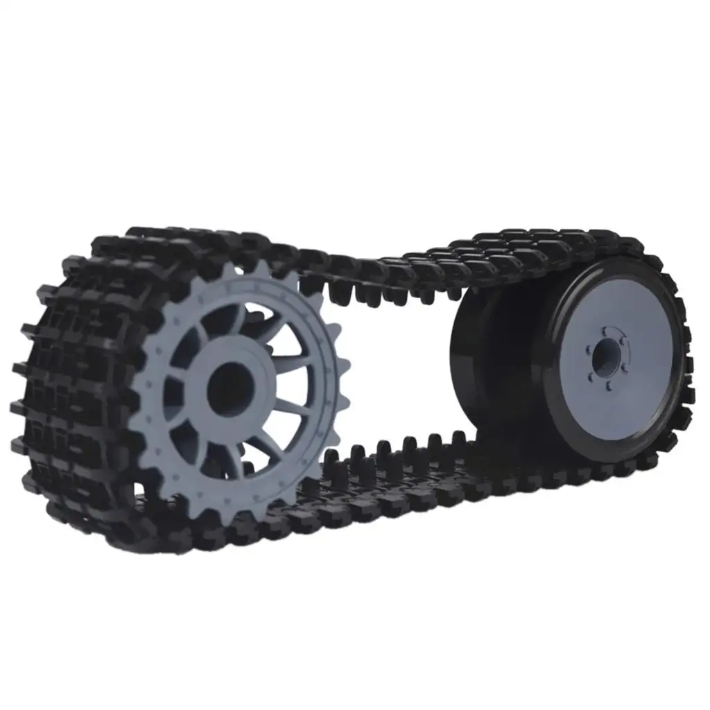 Plastic Tracked Crawler Tank Load Wheel  Car Chassis  Assemble Kits - DIY Car  RC Toy