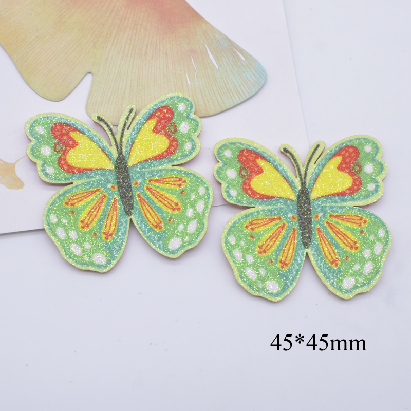 12 Stück Glitzer-Druck-Applikationen, Schmetterling, für DIY-Handwerk, Kuchendekoration, handgefertigte Kopfbedeckung, Haarspangen, Schleife, Dekor, Hut, Nähflicken – Detail 7
