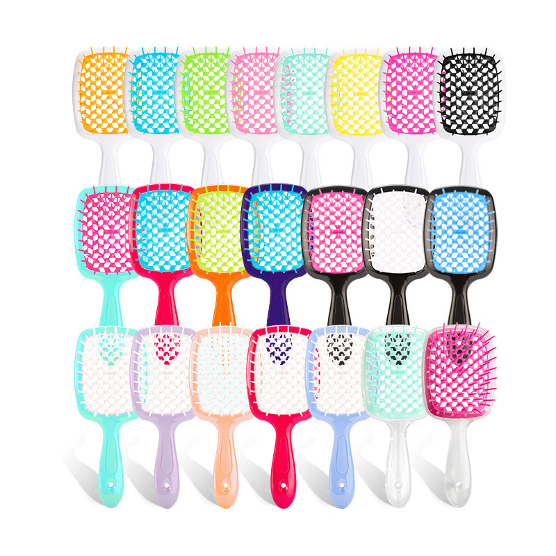 Best of Hair Comb Mesh Smooth Fluffy Styling Massage Comb Wet Dry Curly Thick Straight Magic Demelant Brush For Women Men Hair Tools Reviews & Tips