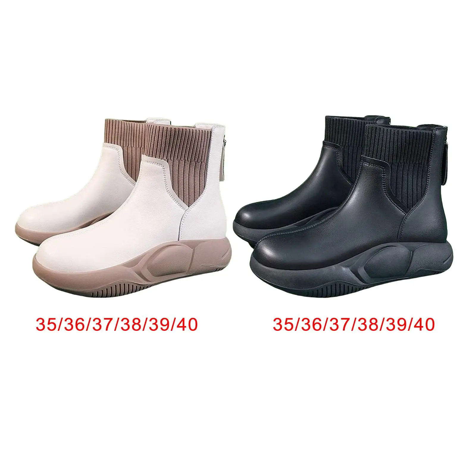 Women`s Winter Snow Boots Non Slip Thick Soled Waterproof Autumn Shoes Warm Nude Boots for Walking Climbing Fishing Ladies