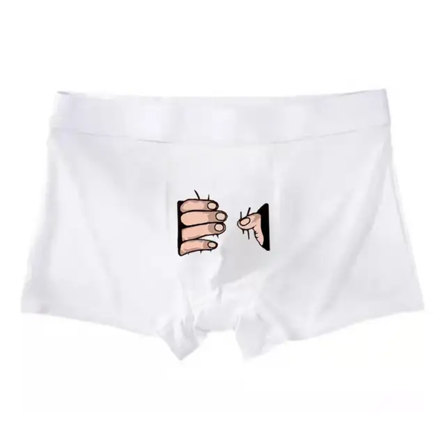 Funny Cartoon Underwear Men Ice Silk Boxer Shorts Sexy Cute Spoof Trunk  Plus Size Male Panties For Lovers Gift Men Underpants - Boxers - AliExpress