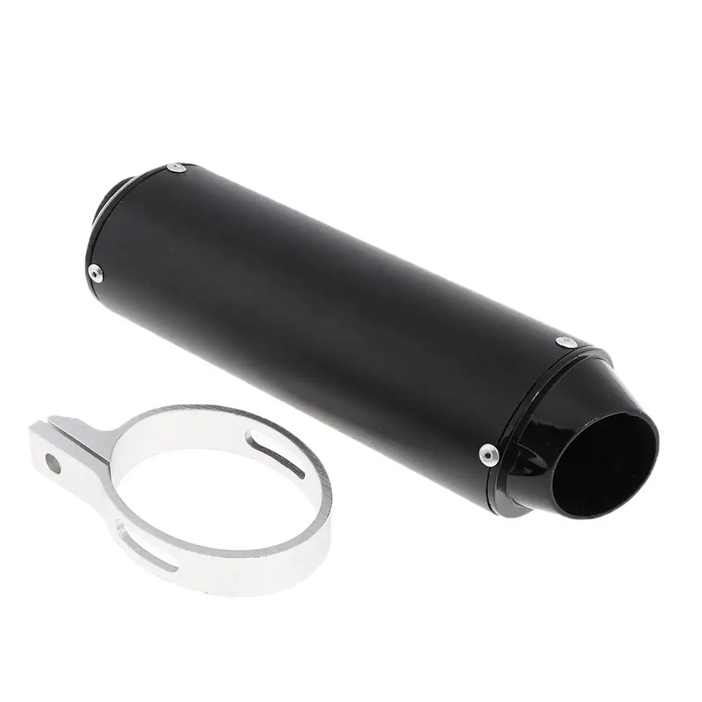 38mm  Carbon Fiber Motorcycle Scooter Exhaust  W/Movable 