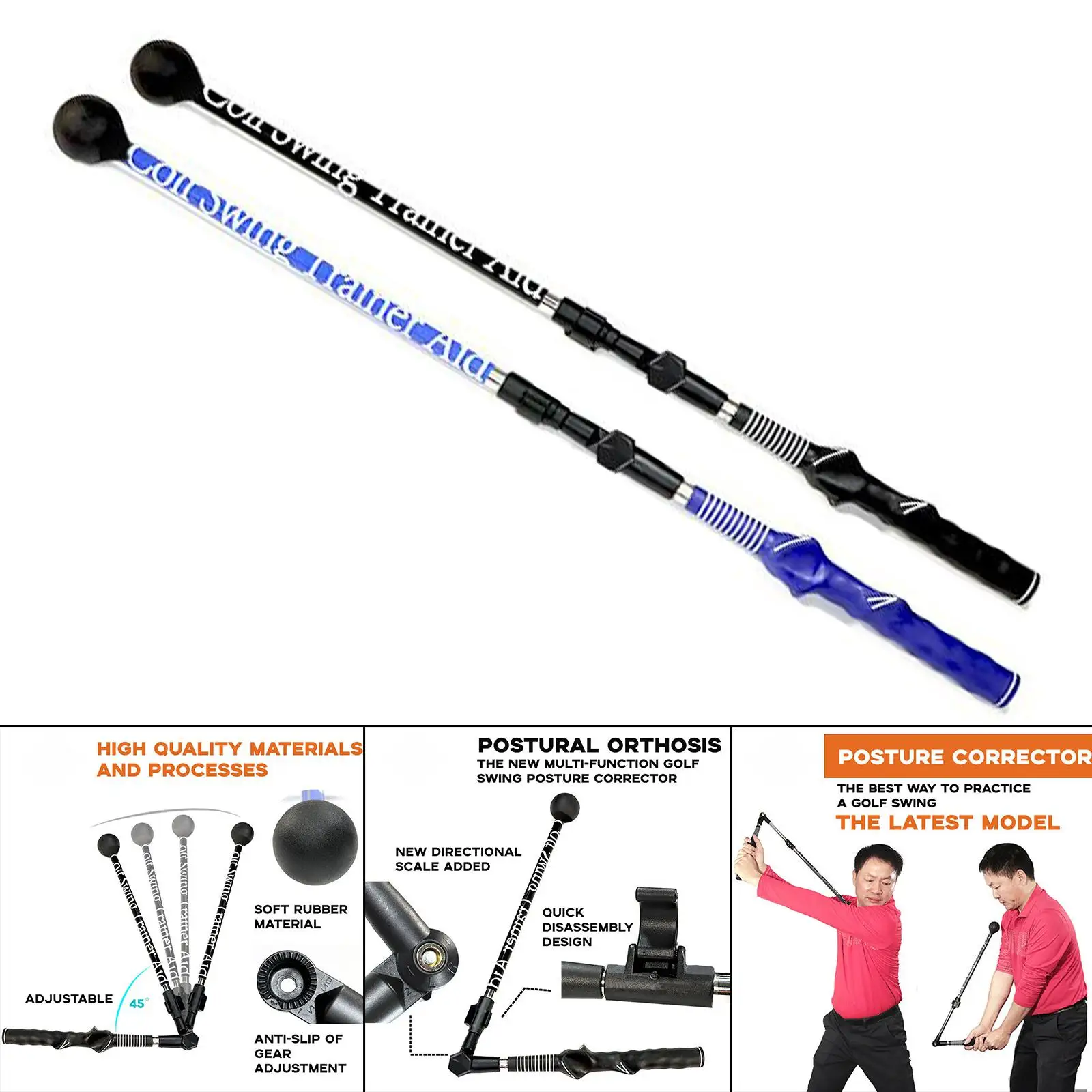 Golf Training Equipment Golf  Durable Plane  Swing Trainer Practice Corrector Synthetic Swing Trainer Practice