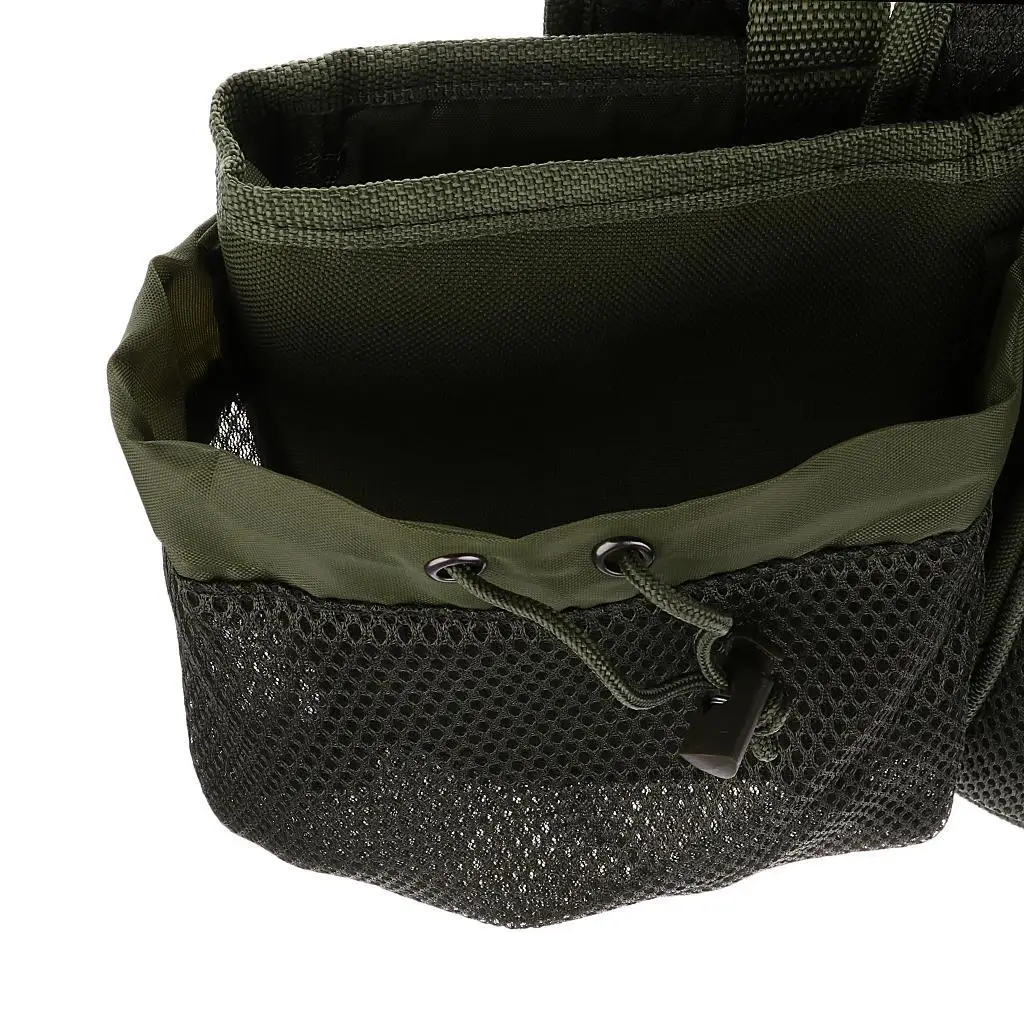 Fishing Seat Box Backpack Fishing Camping Tackle Bag Seat Box Bag Army Green