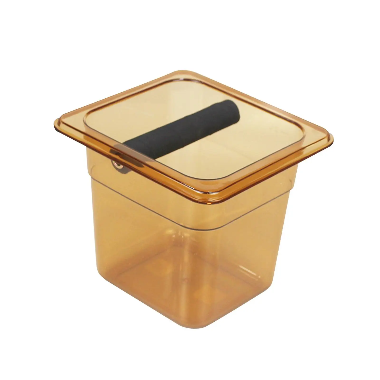 Large Capacity Coffee Grounds Bucket with Rubber Bar Accessories Coffee Waste Bin Acrylic for Restaurant Hotel cafe