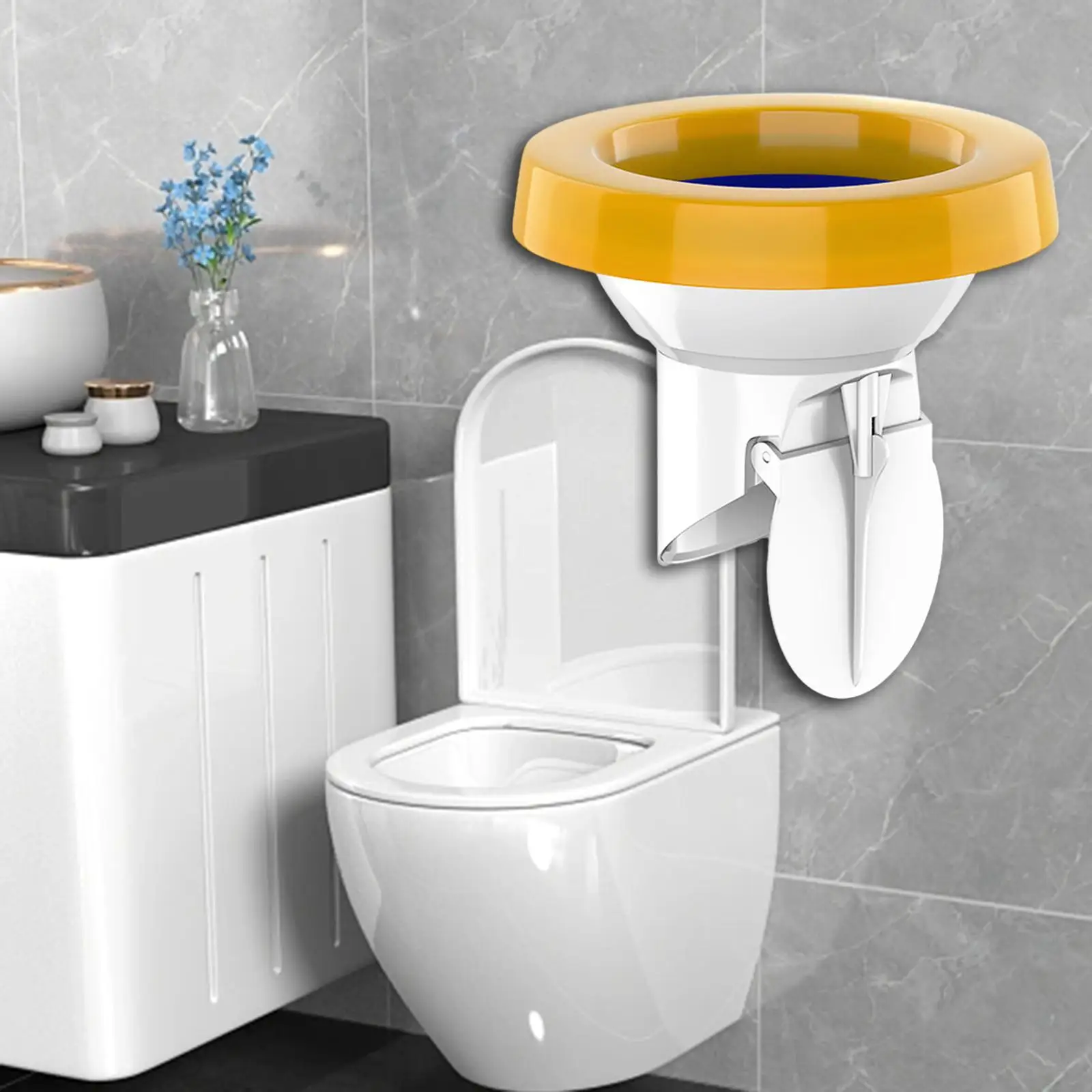 Toilet Flange Ring Easy Install Drain Backflow Preventer Toilet Pan Odor Prevent Plug for Home Bathroom Hotel Repairing Parts