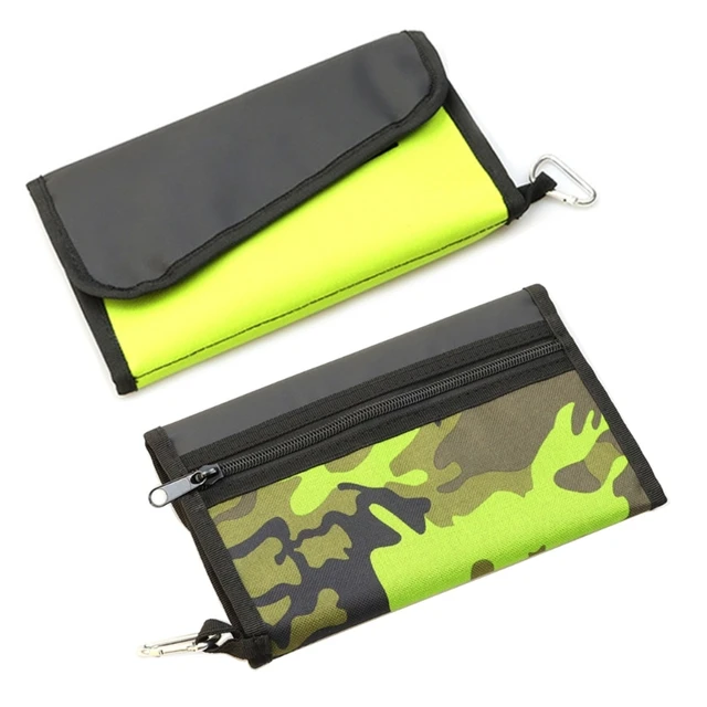 Soft Plastic Lures Binder Tackle Bag Wallet Worm Storage Portable Waterproof