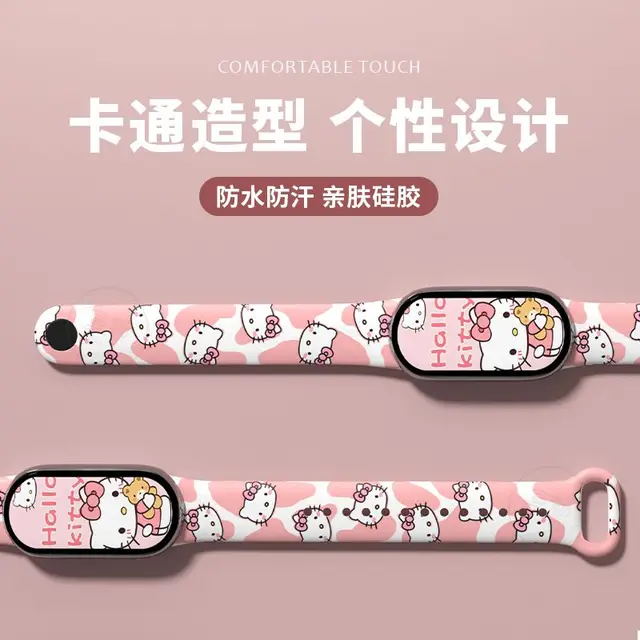 Correa Compatible Con Xiaomi Mi Band 4 y 3 Hello Kitty Diseño I Oechsle -  Oechsle
