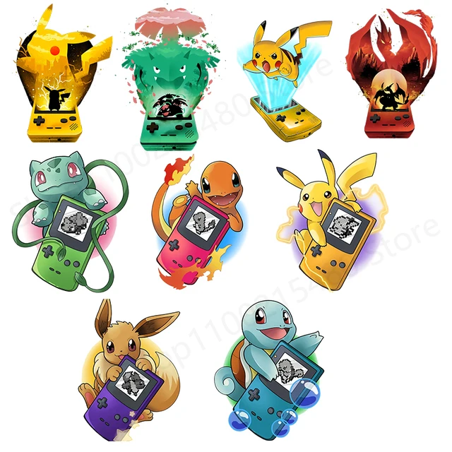 Pokemon Game Patches for Clothing Iron on Stickers for T-Shirt Hoodies DIY  Patch for Kids Clothes Printing Heat Transfer Decor - AliExpress