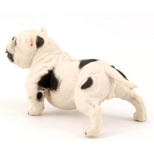 Porfeet Model Toy Simulated Collectible Plastic Simulation Wild Animal Bully  Pitbull Model for Hobby Collection,E 