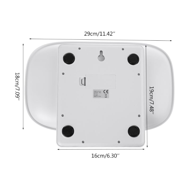 Balance Animaux Numérique - Capacité 15kg, Précision 1g - Pour Chats/Chiens/Bébés - 4 Modes
