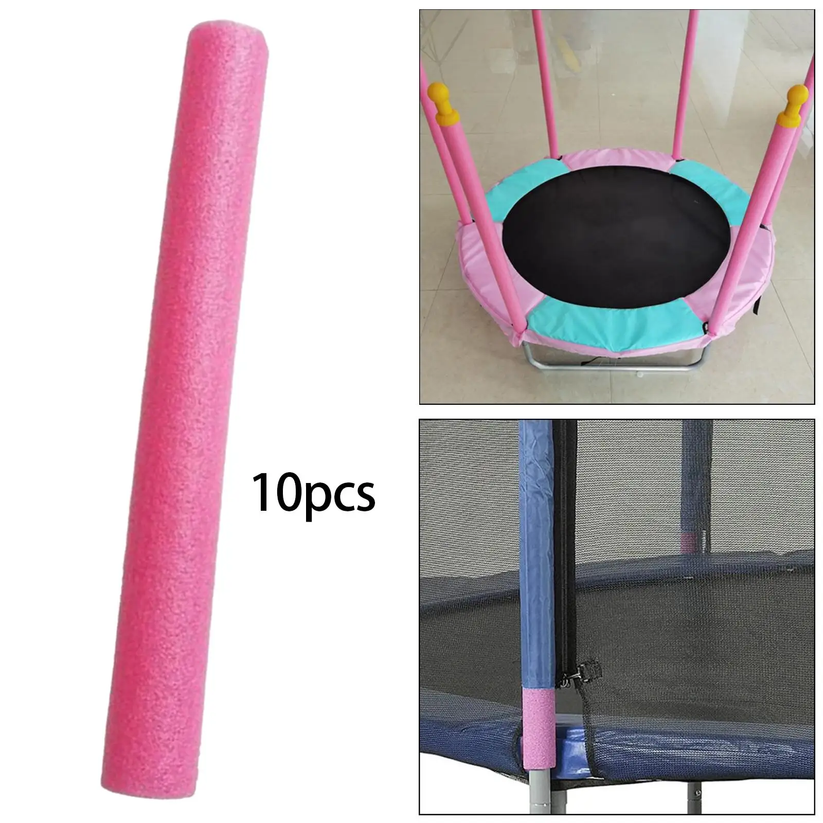 10x Trampoline Enclosure Pole Foam Sleeves Pipe Tube Trampoline Accessories