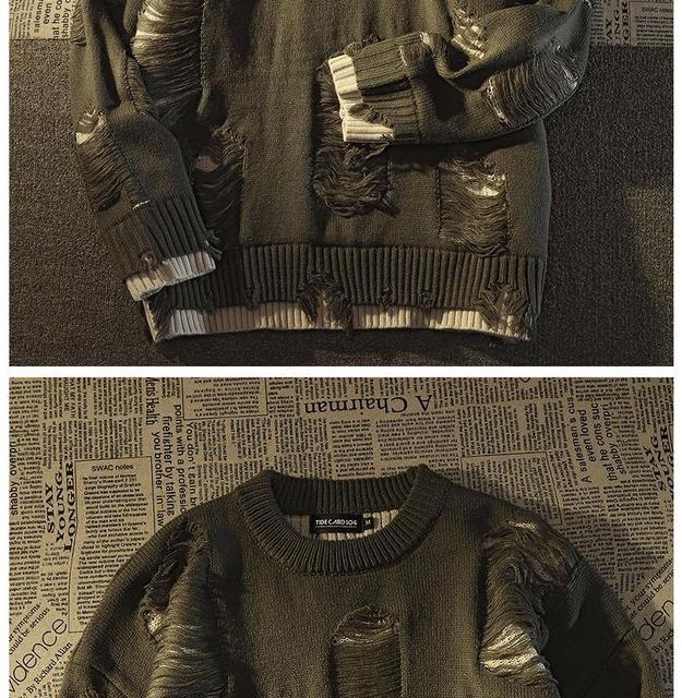 Distressed Two Layer Jumper 11
