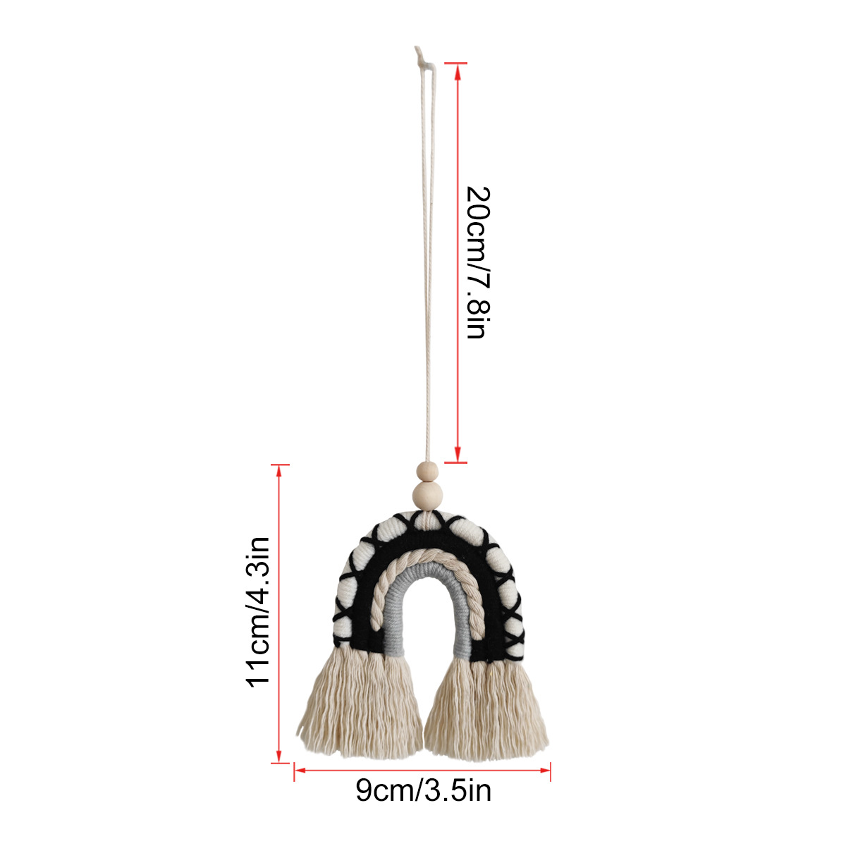 Тканые маленькие радужные Подвесные Украшения для украшения дома, настенные  украшения, простые домашние поделки | AliExpress