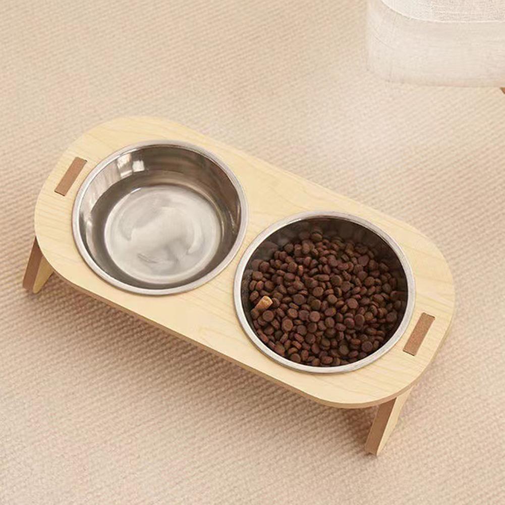 Title 14, Pet Feeder Single/Double Bowl with Anti-Knockov...