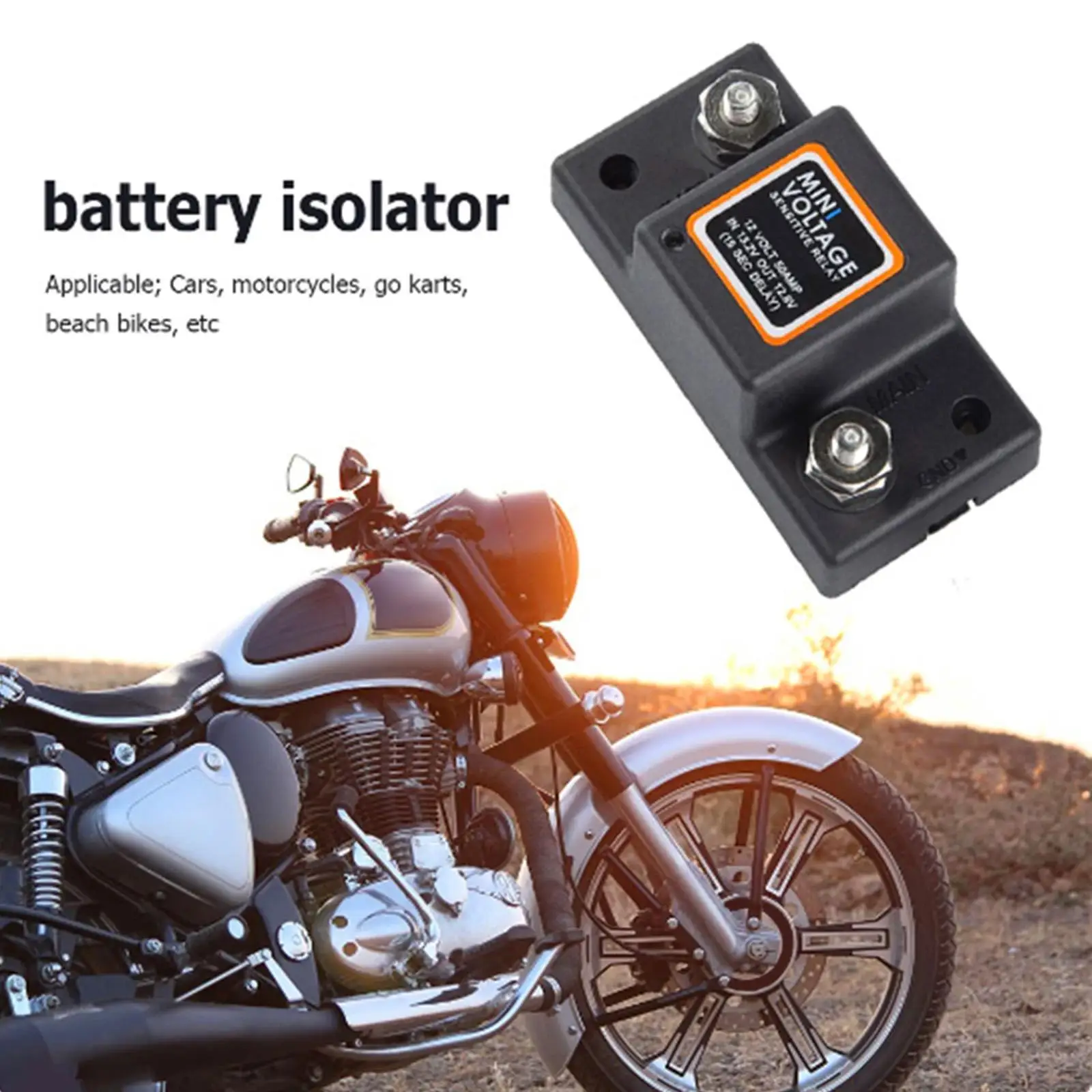 Dual Battery Mini Isolator Durable Smart Dual Battery Isolator Protection
