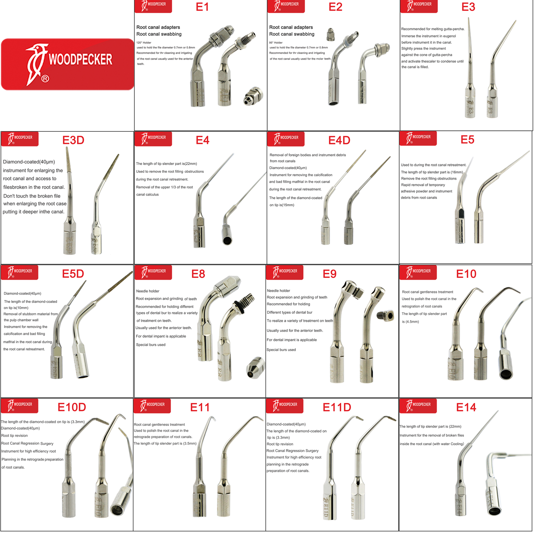 Best of Woodpecker Dental Ultrasonic Scaler Tips Scaling Endo Tip Periodontics Endodontics Rinsing Fit EMS UDS SATELEC Ultrasonic Scaler Reviews & Tips - Image 3