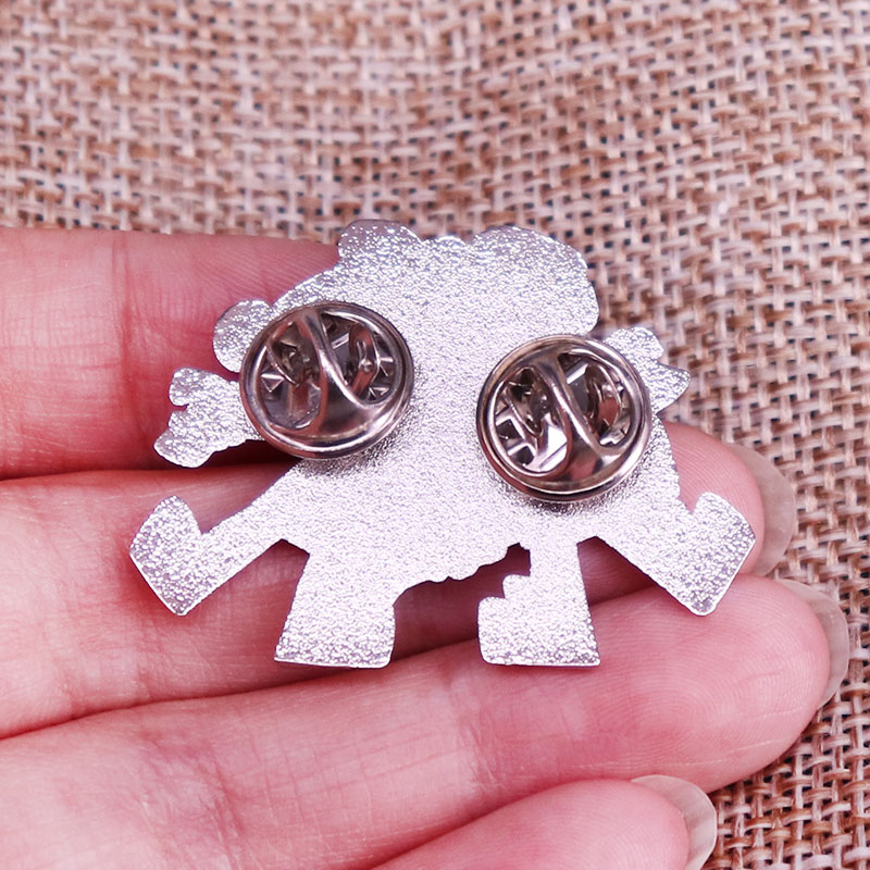 Gitarre Junge und Mädchen Cartoon Charakter Emaille Pin Brosche Abzeichen Rucksack Dekoration Schmuck – Detail 2