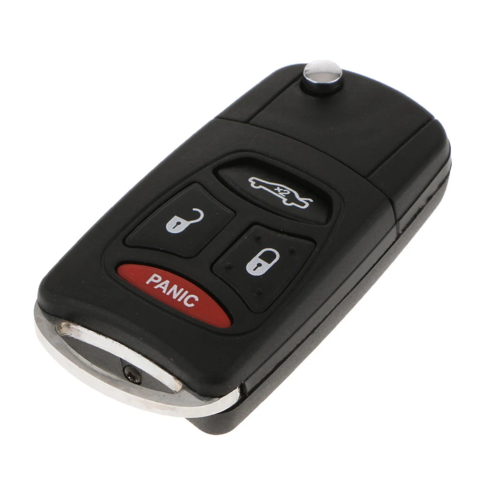 Keyless Remote Entry Uncut Car Key Replacement Case Shell Cover 4 Button
