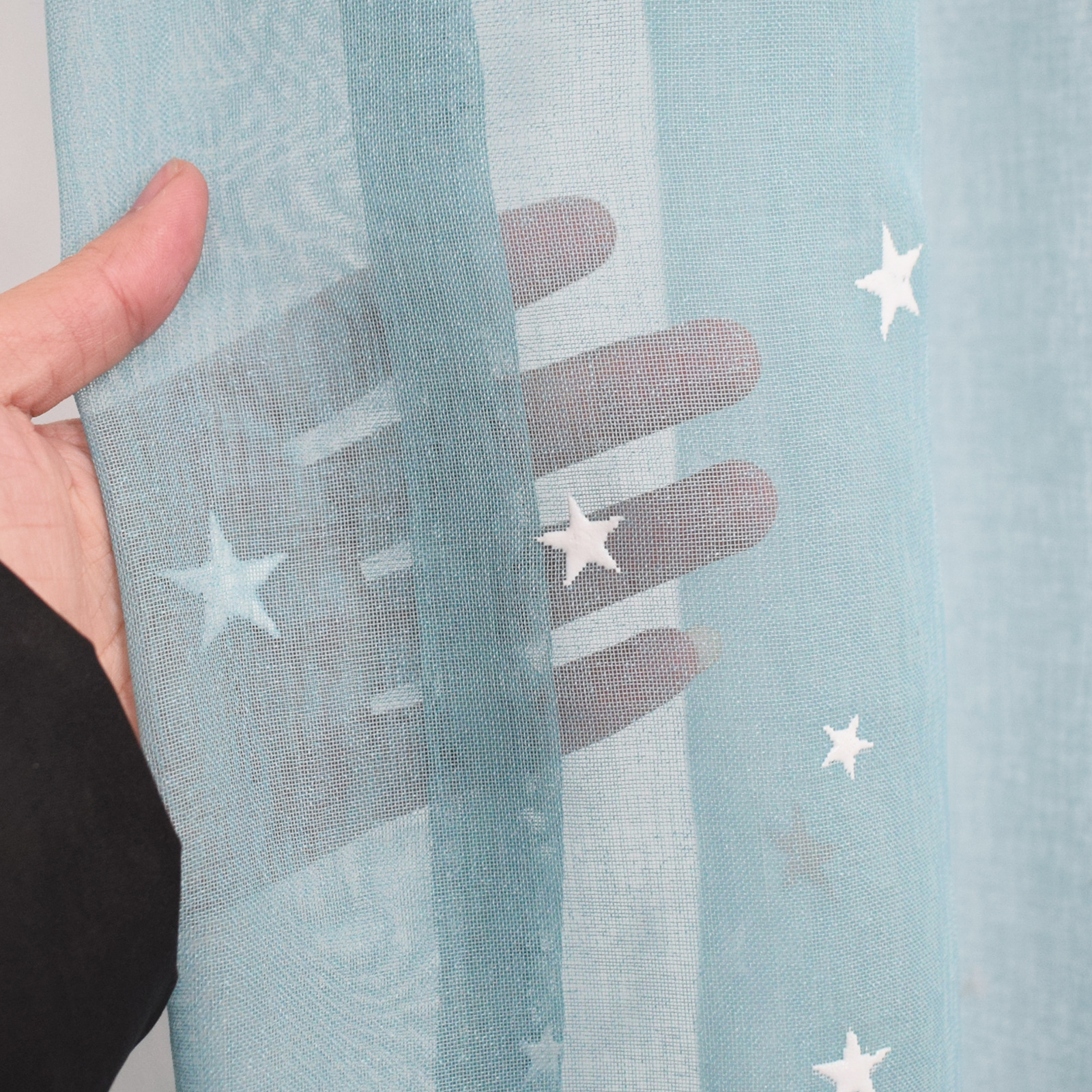 Title 4, Star Pattern Luminous Curtains Grommet Divider ...