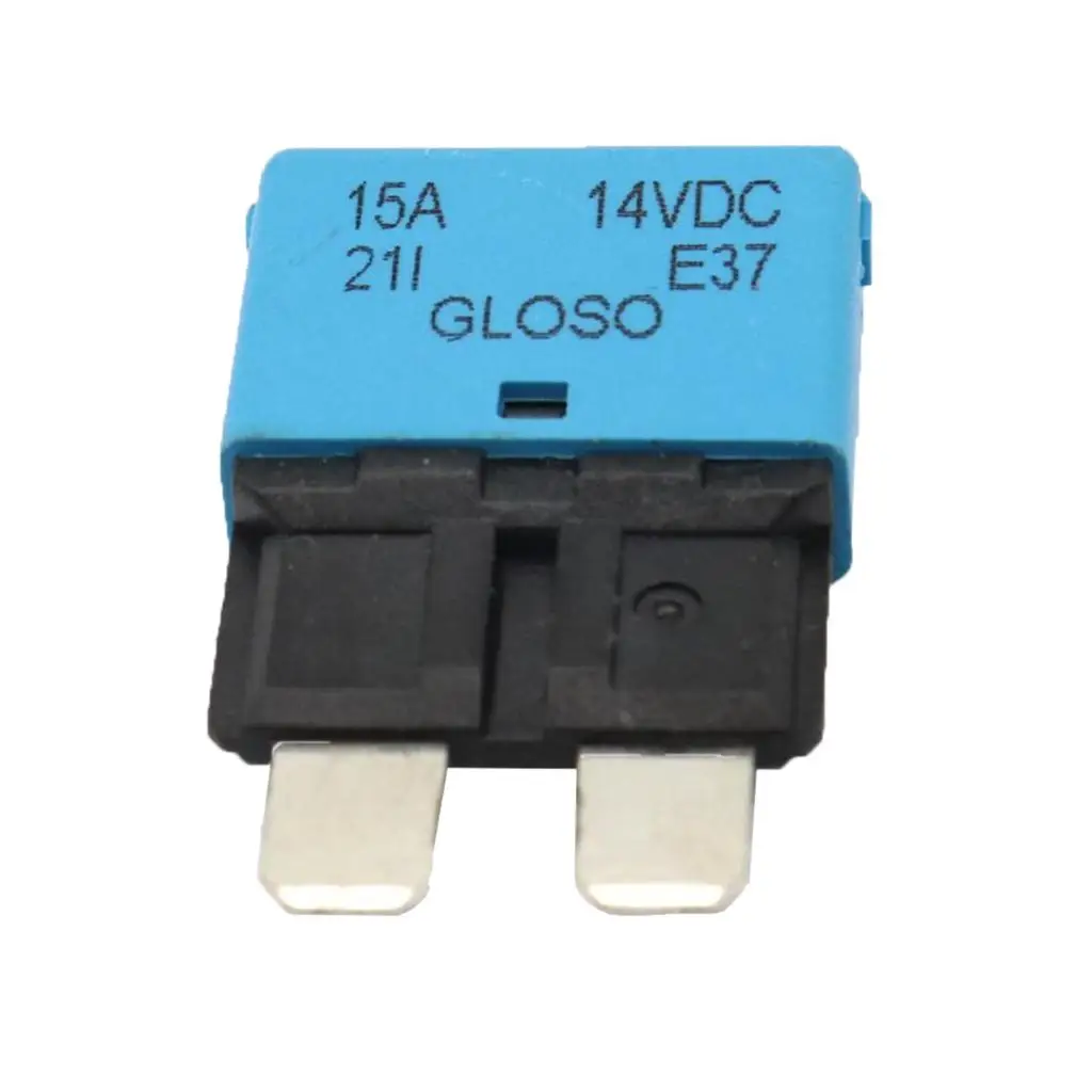 2X Blade Fuse Circuit Breaker Automatic Reset Marine (Low Profile) - 15A